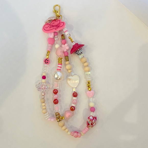 Colorful Beaded Keychain Accessory - Picture 3 of 3
